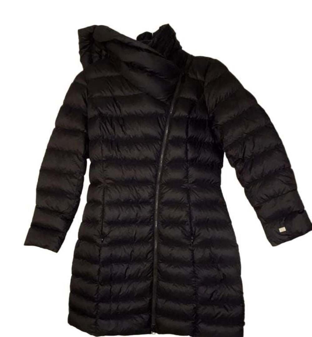 Soia & Kyo Karelle Asymmetrical Hooded Down Puffer Coat